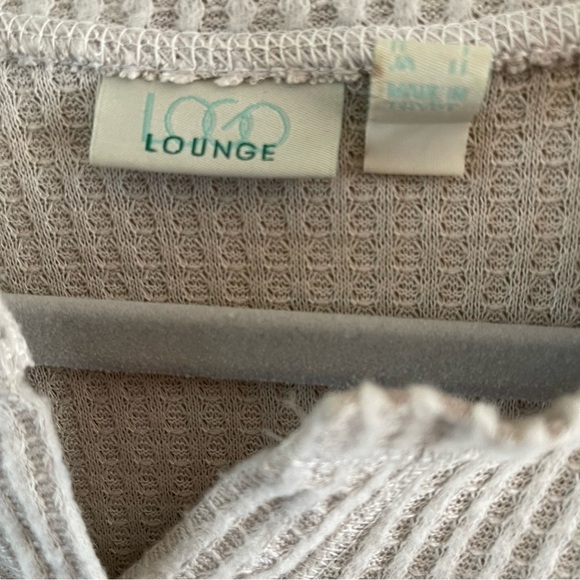 Logo lounge Lori Goldstein Tunic Womens medium Waffle Thermal Long Sleeve NWOT - Picture 3 of 11